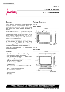 LC7985NA, LC7985ND LCD Controller/Driver Overview