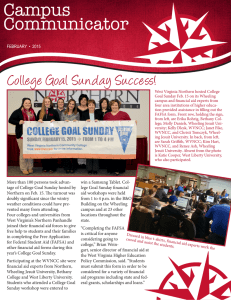 Campus Communicator College Goal Sunday Success! FEBRUARY  •  2015