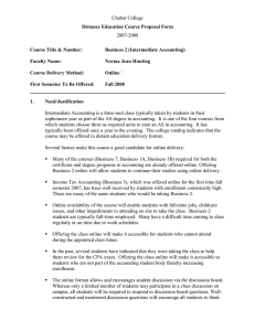 Chabot College 2007-2008  Distance Education Course Proposal Form