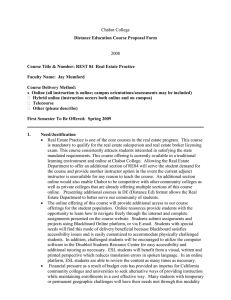 Chabot College  2008 Distance Education Course Proposal Form