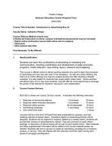 Chabot College 2008-2009  Distance Education Course Proposal Form