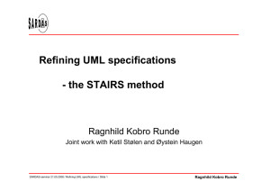 Refining UML specifications - the