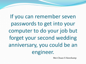 If you can remember seven passwords to get into your
