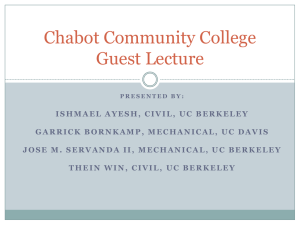 Chabot Community College Guest Lecture