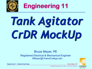 Tank Agitator CrDR MockUp Engineering 11 Bruce Mayer, PE
