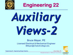 Auxiliary Views-2 Engineering 22 Bruce Mayer, PE