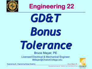 GD&amp;T Bonus Tolerance Engineering 22