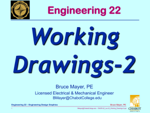 Working Drawings-2 Engineering 22 Bruce Mayer, PE