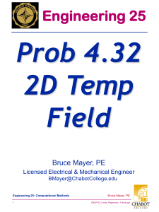 Prob 4.32 2D Temp Field Engineering 25