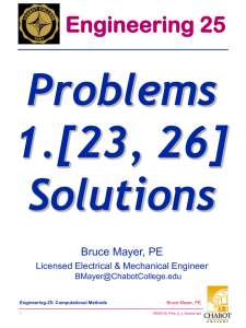 Problems 1.[23, 26] Solutions Engineering 25