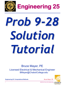 Prob 9-28 Solution Tutorial Engineering 25