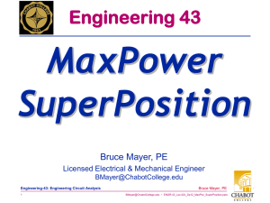 MaxPower SuperPosition Engineering 43 Bruce Mayer, PE