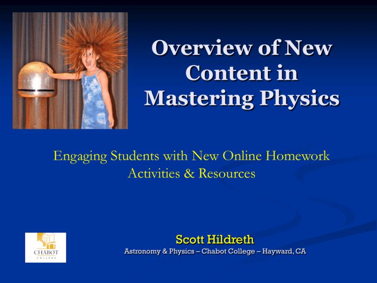 mastering physics online homework system