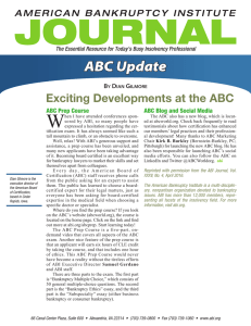 W ABC Update Exciting Developments at the ABC B