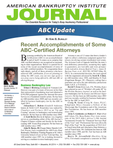 B ABC Update Recent Accomplishments of Some ABC-Certified Attorneys