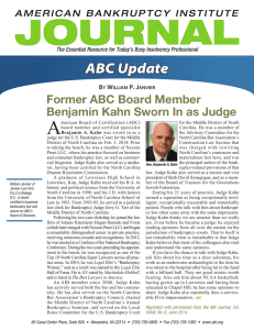 A ABC Update Former ABC Board Member Benjamin Kahn Sworn In as Judge