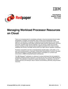 Red paper Managing Workload Processor Resources on Cloud