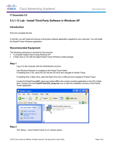 5.3.1.13 Lab - Install Third-Party Software in Windows XP Introduction