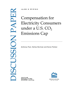 DISCUSSION PAPER Compensation for Electricity Consumers