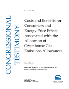 Costs and Benefits for Consumers and Energy Price Effects Associated with the