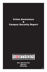 Crime Awareness &amp; Campus Security Report New Martinsville