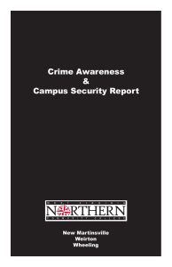 Crime Awareness &amp; Campus Security Report New Martinsville