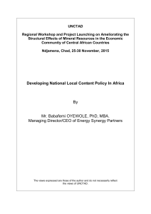 UNCTAD  Regional Workshop and Project Launching on Ameliorating the