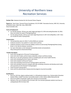 University of Northern Iowa Recreation Services  •