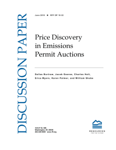 Price Discovery in Emissions Permit Auctions