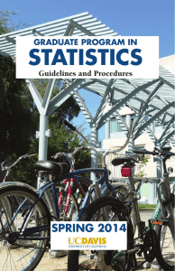 STATISTICS SPRING 2014 GRADUATE PROGRAM IN Guidelines and Procedures