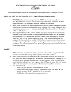 West Virginia Northern Community College Classified Staff Council ACCE Report