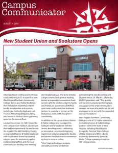New Student Union and Bookstore Opens AUGUST  •  2013