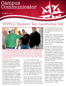 Campus Communicator WVNCC Students Tour Construction Site