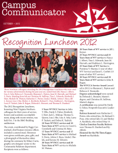 Recognition Luncheon 2012