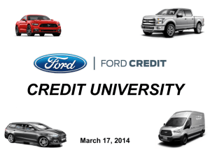 CREDIT UNIVERSITY March 17, 2014