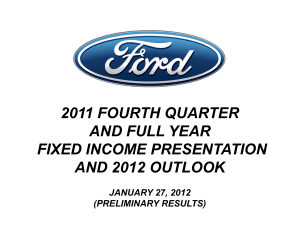 2011 FOURTH QUARTER AND FULL YEAR FIXED INCOME PRESENTATION AND 2012 OUTLOOK