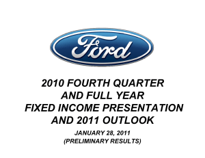 2010 FOURTH QUARTER AND FULL YEAR FIXED INCOME PRESENTATION AND 2011 OUTLOOK