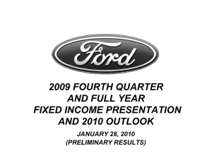 2009 FOURTH QUARTER AND FULL YEAR FIXED INCOME PRESENTATION AND 2010 OUTLOOK