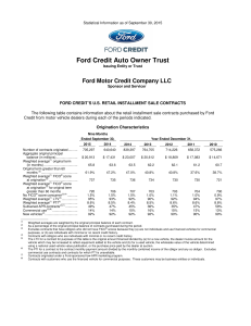Ford Credit Auto Owner Trust Ford Motor Credit Company LLC