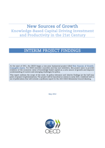 New Sources of Growth INTERIM PROJECT FINDINGS