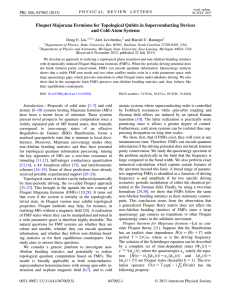 Floquet Majorana Fermions for Topological Qubits in Superconducting Devices Alex Levchenko,