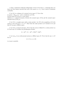 1. Find a continuum of linearly independent vectors in the... . Assuming that you