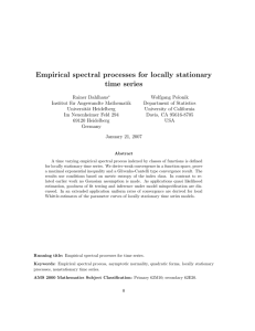 Empirical spectral processes for locally stationary time series