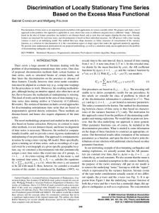 Discrimination of Locally Stationary Time Series Gabriel C and Wolfgang P