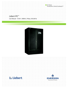 Liebert FPC AC Power Business-Critical Continuity™