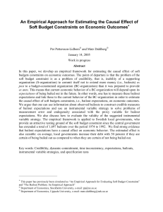 An Empirical Approach for Estimating the Causal Effect of