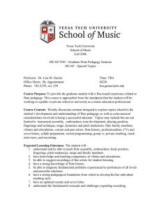 Texas Tech University School of Music Fall 2006