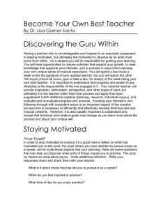 Become Your Own Best Teacher Discovering the Guru Within
