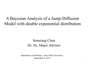 A Bayesian Analysis of a Jump-Diffusion Model with double exponential distribution