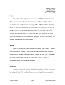 Michelle Kennedy English 105H12 Proposal Argument November 14, 2000